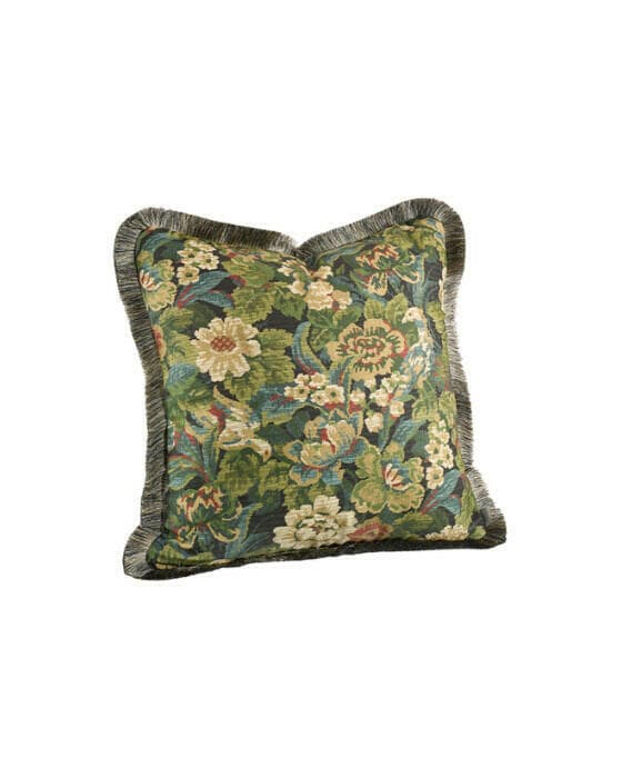 Ebonleaf flower kuddfodral fransar grön OUTLET